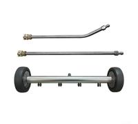 Professional 4000 PSI Underbody Car Washer Lance, Stainless Steel High Pressure Cleaning Tool with Extension Rods for SUV Truck Pavement(Gray-black)