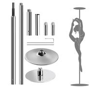 Professional 45 mm Steel Dance Pole with Static Mode and Swivel Height Adjustable Dance Pole for Fitness Exercises