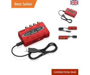 Professional 48kHz USB Audio Interface - Ideal for Musicians and Podcasters