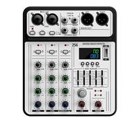 Professional 4Input Portable Sound Mixer for Live Sound Home Studio MultiDevice Connectivity Headphone Interfaces