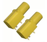 Professional 4mm Banana Jack Socket for Digital Multimeter - PA Nylon Insulated Test Probe Adapter CAT II 1000V(yellow)