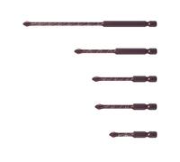 Professional 5/10 Piece Tip Bit Hex Grip Shank Anti-Slip Steel Tool Brown Screwdriver Tip