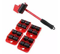 Professional 5PCS Furniture Transport Roller Set - 150KG Capacity, Dolly with Lifter, 360° Rotatable Pads, Heavy Duty Movers for Bed, Sofa, Refrigerator, Cabinets - Easy & Safe Wheel Sliders