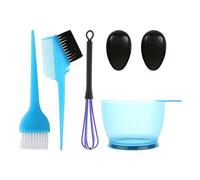 Professional 5pcs Hair Coloring Kit Double Sided Brushes And Bowl Earmuffs Applicator Set For Easy And Neat Hair Color Reusable Brushes