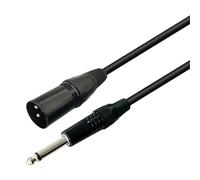Professional 6.35mm to 3Pin Male Interconnects Cable 1 / 4Inch to 3Pin Male Cable for Studio and Live Sound Music Setups Gold Plate