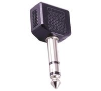 Professional 6.35mm to Two 3.5mm Auditory Connector Adapter Durability for in Various Setting HiFi Auditory Adapter