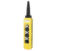 Professional 6-Button Hoist Pendant Control - Robust ABS Crane Operation Switch for accurate Lifting - Essential Tool for Rigging Experts and Warehouse Managers