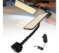Professional 6-Color PDR Light - Corded Paintless Dent Removal Light- 5m Cord,Dent Detection Lamp w/360° Suction Base& Adjustable Brightness for Mobile Dent Repair A