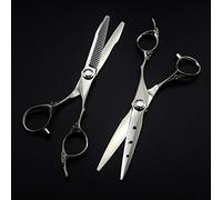 Professional 6 Hair Cutting Scissors, Japan 440c Matte Barber Shears, Thinning & Hairdressing Tools for Stylists, Upscale Precision Cutting, Durable & Lightweight Set