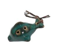 Professional 6 Hole Ocarina Ceramic Soft Voice Ocrina Musical Instrument for Music Education and Outdoor Handcrafted Ceramic Ocarina