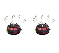 Professional 6 Hook Anti-Bottom Fishing Rigs Set With String Cage & Feeder Sinkers Anti Bottom Cage Fishing Hook