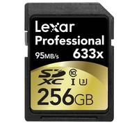 Lexar Professional 633x SD Card 256GB, SDXC UHS-I Card, Up To 95MB/s Read, for Mid-Range DSLR, HD Camcorder, 3D Cameras, LSD256CBEU633 (Product Label May Vary)