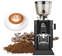 Professional 64mm Flat Burr Coffee Grinder - 9 Grind Settings, 450g Hopper, Perfect for Espresso & Pour Over - Ideal for Coffee Shops & Cafes - Beige