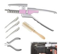 Professional 6d Hair Extensions Machine Kit, 2nd Generation Seamless No-Trace Hair Extensions Machine Tool With Pliers For Salon And Advanced Home Use, Fast Styling