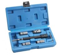 Professional 6PCS Manual Fuels Nozzle Cleaning Tool Precise Reamer Kits for Engine Repair Mechanics Maintenance Steel Fuels Reamer Set
