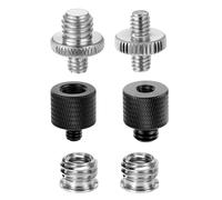 Professional 6PCs Tripod Mount Adapters For Video Stabilizers & Studio Lights Interchangeable Metal Threads Multiple Device Screw Adapters Kit