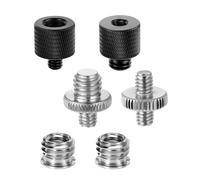 Professional 6PCs Tripod Mount Adapters for Video Stabilizers & Studio Lights Interchangeable Metal Threads Multiple Device Screw Adapters Kit