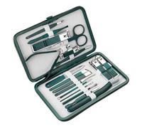 Professional 7/18 Piece Nail Care Kit Stainless Steel Manicure & Pedicure Set Nail Clipper Set with Travel Case,18PCS