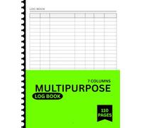 Professional 7-Column Record Keeping Ledger | 110 Pages of Blank Seven Columns for Inventory, Bookkeeping, Order Tracking, and Data Accounting: Multipurpose Log Book