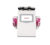 Professional 7-in-1 Cavitation Shaping Fat Removal Machine, 40K RF Body Sculpting Device, Slimming Beauty Equipment with Multiple Probes (White & Pink)