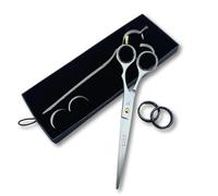 Professional 7 Inch Hair Scissors Shears Premium Stainless Steel for Precision Cutting Sharp Blades for Effortless Styling Salon Quality Cuts Hairdressing Scissors - Viva Instruments (Silver)