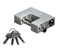 Professional 70mm Steel Shutter Padlocks Heavy Duty Container 4 Keys Safe Shackle DIY Garage Workshop Building Construction Site Door Keyed Security Lock Tools UK Free P&P