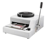 Professional 72 Characters Manual PVC Card Embosser with Code Printer - Heavy Duty Letterpress Stamping Embossing Machine for Personalized ID, Credit, Gift, Membership Cards