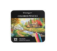 Professional 72 Watercolour Coloured Pencils Set (Tin Box) With Brush (ON THE BACK OF 1St PLASTIC TRAY!!!), Water Soluble Colouring Pencils For Watercolour Techniques ! ! ! ☆☆☆☆☆