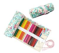 Professional 73-Slot Art Pencil Roll Organizer - Premium Waterproof Fabric Wrap Pouch for Colored Pencils, Markers & Brushes, Travel-Friendly Artist Supply Case