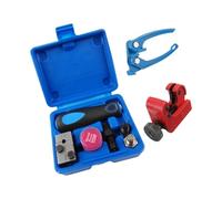 Professional 8 Piece Brake Pipe Tool Set Includes Flaring Tool Tube Cutter and Benders for Auto Hydraulic Systems Repair Brake Line Burning Gear