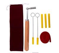Professional 8-Piece Piano Tuning Tool Kit with Hammer and Mutes for Grand and Upright Pianos