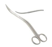 Professional 8" Wave Style Aquarium Plant Scissors, Stainless Steel Curved/Wave Shears, Fish Tank Cleaning, Maintaining, Decorating