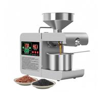 Professional 820W Oil Presser, Cold and Hot Extraction Machine with Digital Temperature Panel, Automatic Seed Expeller for Walnut Coconut Almond Rapeseed