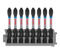 Professional 8pcs. Screwdriver Bit Set Phillips (Impact Control, PH2 Bits, Length 50 mm, Pick and Click, Accessory Impact Drill)