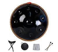 Professional 9 10 12 14 Note Harmonic Handpan Drum Set for Meditation Yoga and Zen Steel Percussion Instrument with Travel Bag Rope Decoration and Mallets