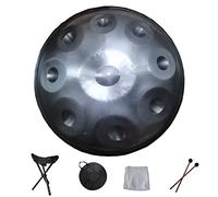 Professional 9 10 12 14 Notes Harmonic Handpan Drum Set with Travel Bag Ideal for Meditation Yoga and Zen Steel Percussion Instrument with Rope Decoration and Mallets