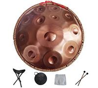 Professional 9 10 12 14 Notes Harmonic Handpan Drum with Travel Bag Mallets and Rope Decoration Ideal for Meditation Yoga and Zen Practitioners