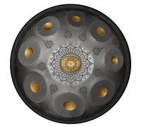 Professional 9 Notes Handpan In D Minor 22 Inches Steel Hand Drum - Laser Engraved, Fade-Resistant - Complete Set With Bag, Sticks, Tripod - Ideal For Audio Production