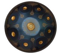 Professional 9 Notes Handpan In D Minor 22 Inches Steel Hand Drum - Laser Engraved, Fade-Resistant - Complete Set With Bag, Sticks, Tripod - Ideal For Audio Production