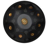 Professional 9 Notes Handpan In D Minor 22 Inches Steel Hand Drum - Laser Engraved, Fade-Resistant - Complete Set With Bag, Sticks, Tripod - Ideal For Audio Production