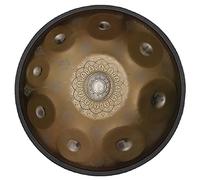 Professional 9 Notes Handpan In D Minor 22 Inches Steel Hand Drum - Laser Engraved, Fade-Resistant - Complete Set With Bag, Sticks, Tripod - Ideal For Audio Production