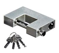 Professional 90mm Steel Shutter Padlocks Heavy Duty Container 4 Keys Safe Shackle DIY Garage Workshop Building Construction Site Door Keyed Security Lock Tools UK Free P&P