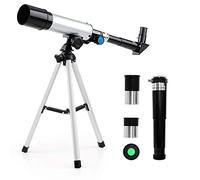 Professional 90X Astronomical Landscape Telescope 2 Magnification Eyepieces And 1.5X Barlow Len with Tripod for Beginners Childrens,Telescope for Kids Double the comfort