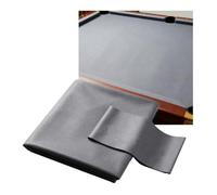 Professional 9ft Billiard Felt Replacement Wool Blend Pre-Cut Pool Table Cloth with 6 Strips Commercial Grade for Home & Club Use(Grey)