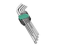 Professional 9Pcs Hexagonal Wrench Set with Precise Size Marking Ideal for Bike Maintenance and Engineering Use Tool Steel Wrench