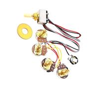 Professional A250K+B250K Potentiometer Wiring Guitar Wiring Harness 4ways Toggle Converter 2 Volumes For Replaces electric guitar wiring harness