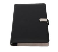 Professional A5 Leather Notebook with Wireless Charging Power Bank, Night Light, Refillable Journal for School Office Travel Planning and Goal Setting