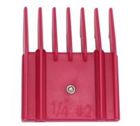 Professional A5 Style Animal Hair Clipper Attachment Guard Guide Cutting Combs 76926-900, Compatible with Oster Classic 76 A5 Andis AG BG Wahl KM Pet Groomers(Magenta, #2-6mm)