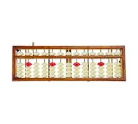 Professional Abacus with Reset Button Anti-Skid Rubber Feet Chinese Abacus Calculator for Students Teachers Math Lessons Abacus Calculator