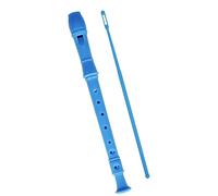 Professional ABS Saxophone Descant Recorder Clarinet 8 Holes Style C Key Beginners Professional Universal Soprano Recorder (Color : Blue)